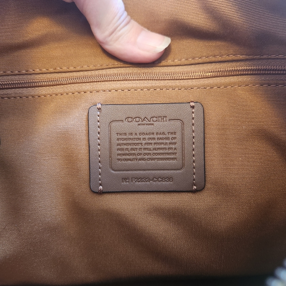 ​Rare Coach Madison Embossed Croc Leather Carryall 14601 - Gray /Hint of Purple - Picture 10 of 14